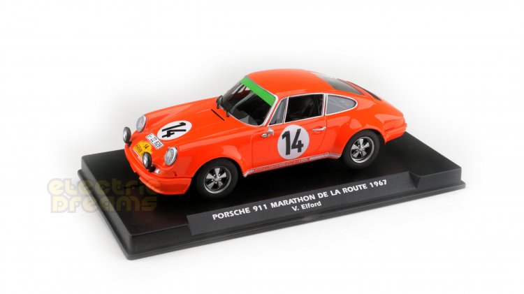 Fly E2056 - Porsche 911 #14 - Vic Elford Tribute Limited Edition - '67 Marathon de la Route Winner - Click Image to Close