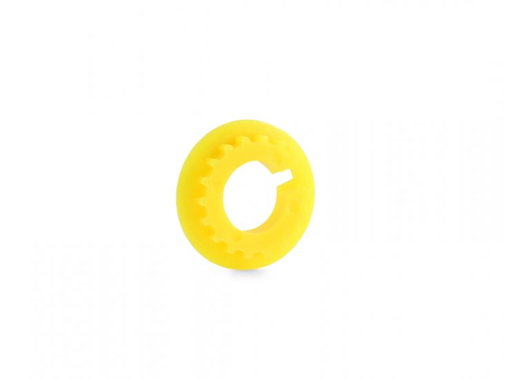 Slot.it CH101 - Pulley for 4WD System - 18T - Yellow Plastic - 2 pieces