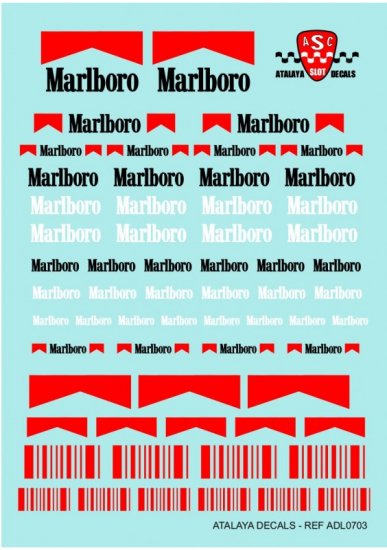 Atalaya Decals ADL0703 - Marlboro