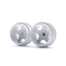 Staffs 285 - White Alloy Wheels - 5-Spoke Deep Dish - 15.8 x 10mm - Air System - pair