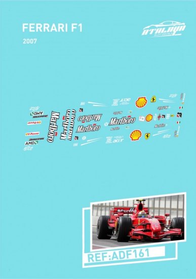 Atalaya Decals ADF161 Ferrari F1, F2007