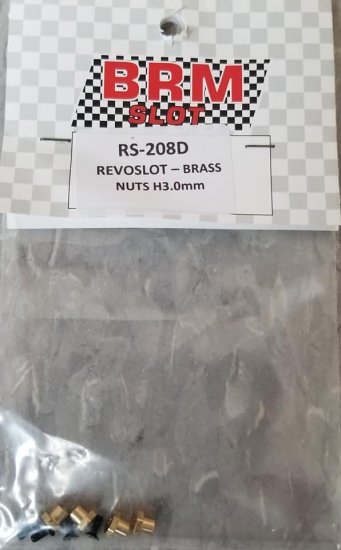 Revo Slot RS-208D - Brass Chassis Nuts 3.0mm & Screws