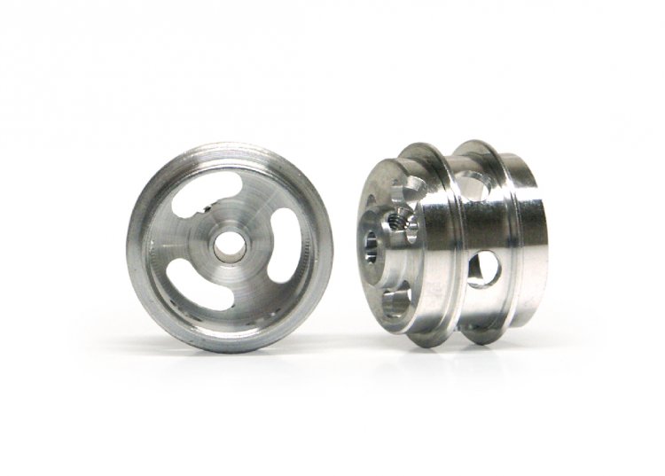 Slot.it W15810215AH - Aluminum Wheels - 15.8 x 10mm Short Hub - Double Shoulder - Hollow - pair