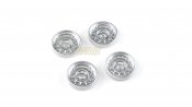 Team Slot T17004 - 17mm Pro Wheel Inserts - Gotti 75BA - Rears - Silver - pack of 4