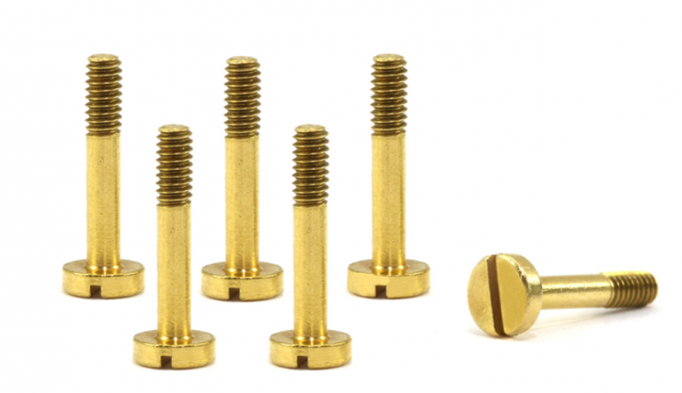 Scaleauto SC-5136C - Large Head Brass Suspension Screws - M2 x 11mm - pack of 6 - Click Image to Close