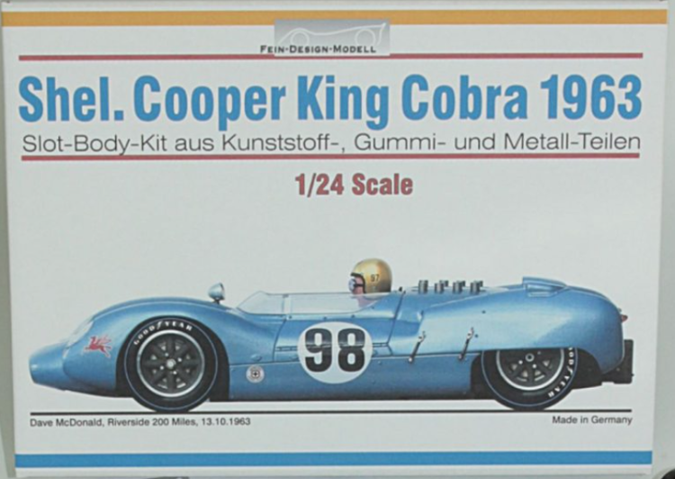 Fein-Design-Modell FDM004 - '63 Shelby Cooper King Cobra - Dave McDonald - 1/24 Model Kit