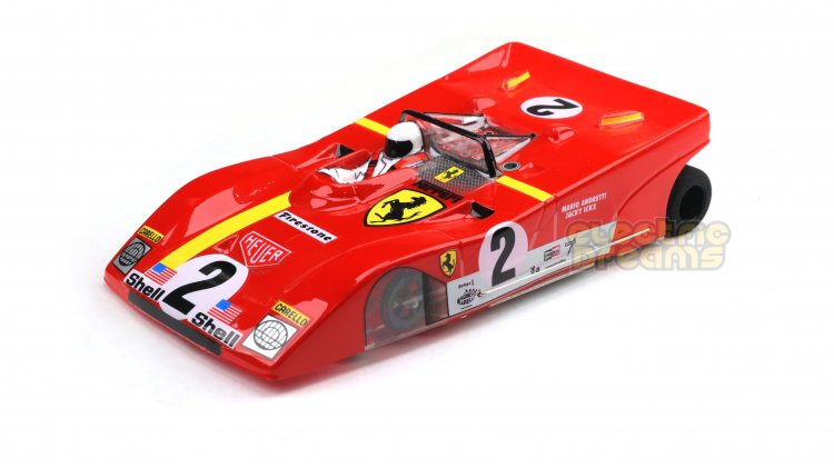 JK20417183 - 1/24 Ferrari 312 Custom - Ferrari #2 - Cheetah21 Chassis w/ Hawk 7 Motor