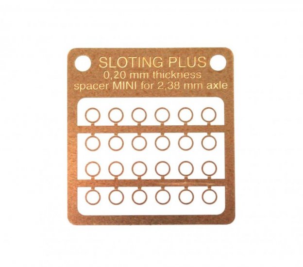 Sloting Plus SP062012 - Mini Bronze Spacers - 0.20mm / 0.008" - 3mm diameter - pack of 24