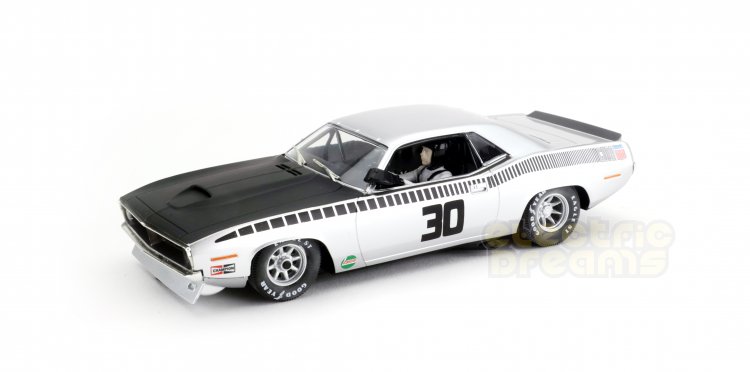 SCX U10432 - '70 Plymouth Barracuda #30 - Black/Silver