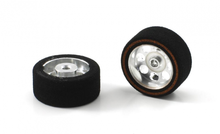 ScaleAuto SC-2021 - ProComp3 Sponge Tires 20.8 x 11mm + Aluminum Wheels 11mm OD - for 3mm axles