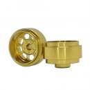 Staffs 162 - Gold Alloy Wheels - Classic Deep Dish - 15.8 x 8.5mm - pair