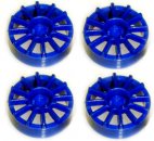 NSR 5429 12-spoke inserts, blue, for 17" wheels, 4