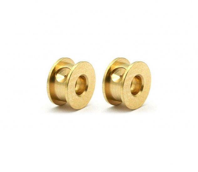 Sloting Plus SP051001 - Universal 'Hyper-Lube' Brass Bushings - for 3/32" axle - pair - Click Image to Close