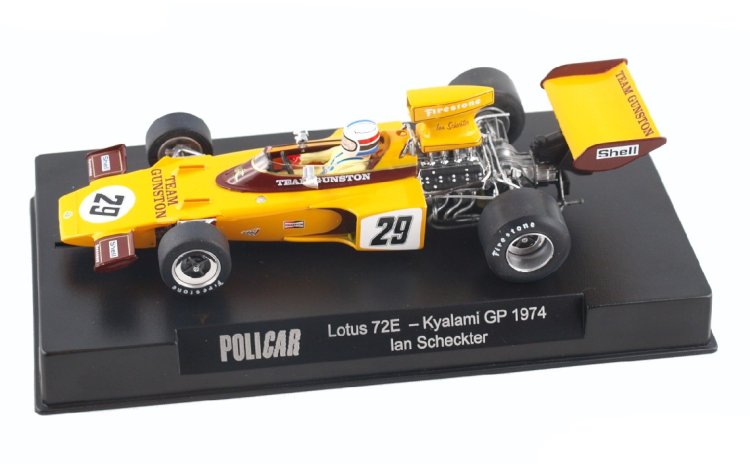 Policar PCAR02I - PRE-ORDER NOW! - Lotus 72E - Ian Scheckter #29 - '74 Kyalami GP