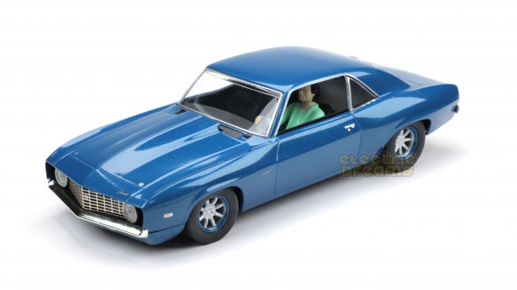 Scalextric C4074 - '69 Chevrolet Camaro ZL1 COPO - Dusk Blue - Click Image to Close