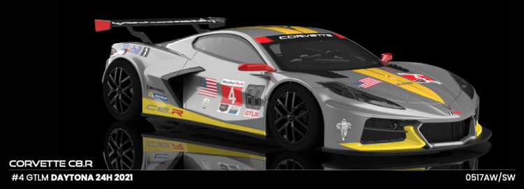 NSR 0517SW - PRE-ORDER NOW! - Corvette C8R - #4 GTLM - '21 Daytona