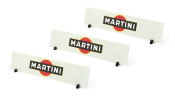 Scaleauto SC-10240B - Billboard Panel with Supports - Martini - pack of 3