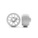 Staffs 24 - Silver Alloy Wheels - Bullet-Hole - 15.8 x 8.5mm - pair