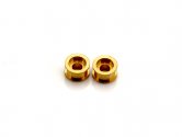 MR Slotcar MR8061 - Axle Bushings - Double Flange - Machined Bronze - for Scalextric/NSR/Fly - pair