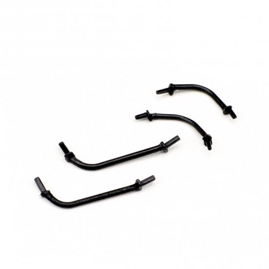 Pioneer BP205221 - Dodge Legends Side Bars, Front/Rear, black, set of 4