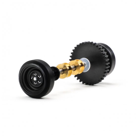 Pioneer AA204461 - Rear Axle Assembly, Black 'Grand-Am' Steel-style Wheels