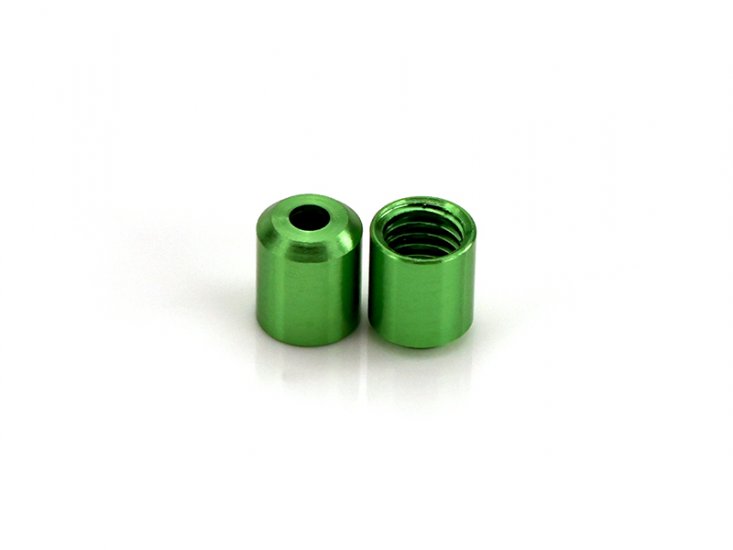 MR Slotcar MR9123 - EVOLUTION Body Post Tubes 7.0mm - Green-Anodized Aluminum - pack of 2 (SR1123)