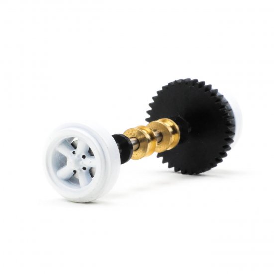 Pioneer AA200423 - Rear Axle Assembly, Torq Thrust Wheels, White