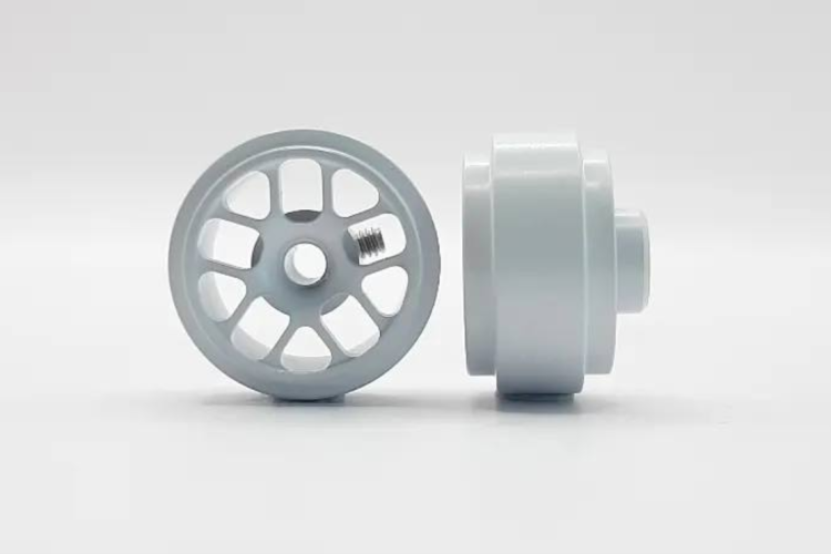Staffs 222 - White Alloy Wheels - Hyper - 15.8 x 8.5mm - pair - Click Image to Close