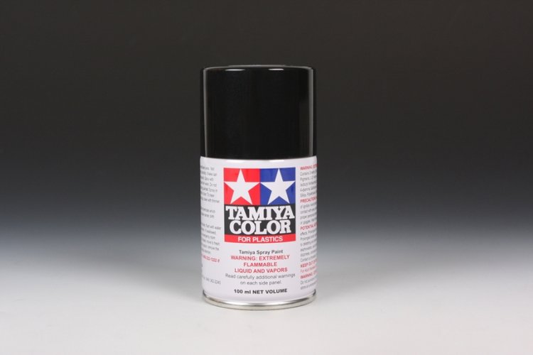 METALLIC BLACK - 100mL spray can - Tamiya TS-40