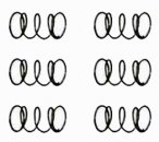 Allslotcar AS015 - Suspension Springs - Soft - pack of 6