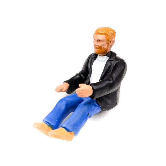 Pioneer FD201332 - Painted Driver Figure, Casual Dress, Black Jacket/White Shirt