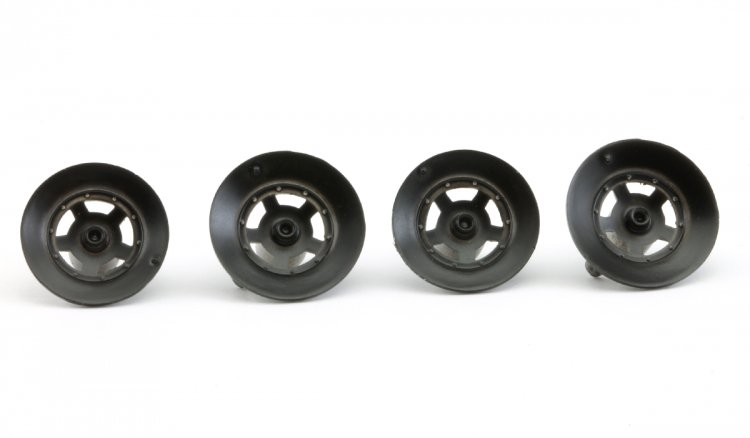 Slot.it PA65 - Wheel Inserts - Nissan R89C type - for 15.8/16.5mm wheels - 2 fronts/2 rears