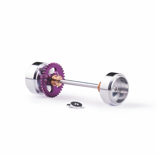 Slot.it KK15B - Axle Assembly Starter Kit - Sidewinder - 36T - 17.3 x 8.25mm Wheels - for Scalex GT