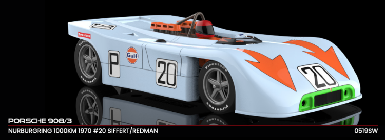 NSR 0519SW - PRE-ORDER NOW! - Porsche 908/3 - #20 Siffert/Redman - '70 Nurburgring