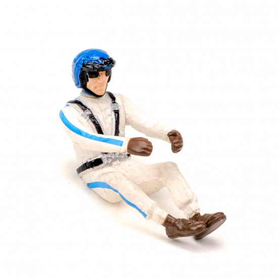 Pioneer FD201544 - Painted Driver Figure, Blue Helmet/Cream Suit/Blue Stripes/Black Belts