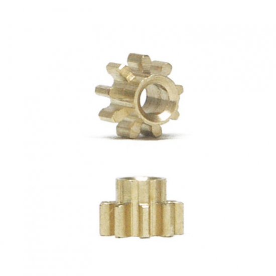 NSR 6809 - 9T Inline Brass Pinion - 5.5mm - Ultralight - pack of 2