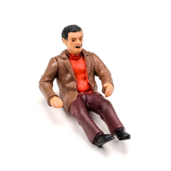 Pioneer FD201336 - Painted Driver Figure, Casual Dress, Brown Jacket/Red Shirt