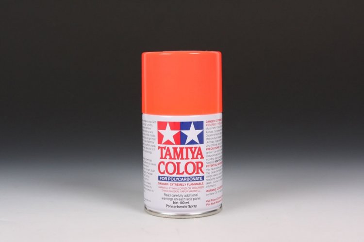 FLUORESCENT RED - 100mL spray can - Tamiya PS-20