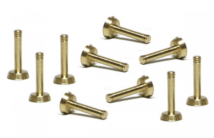 Slot.it CH125 - Brass Screw - 2.2 x 9mm - Large Head - pack of 10