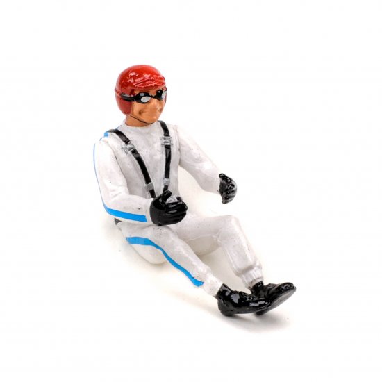 Pioneer FD201548 - Painted Driver Figure, Red Helmet/White Suit/Black Belts