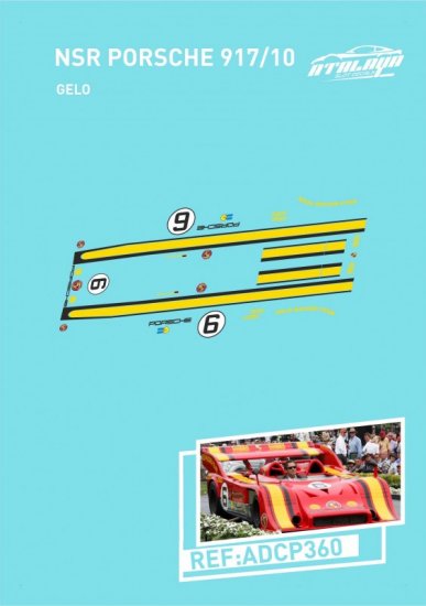 Atalaya Decals ADCP360 - NSR Porsche 917/10 - Gelo