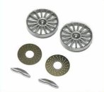 Sloting Plus SP029901 - Painted Wheel Insert Set - Le Mans Style - for 16.9" Universal Wheels