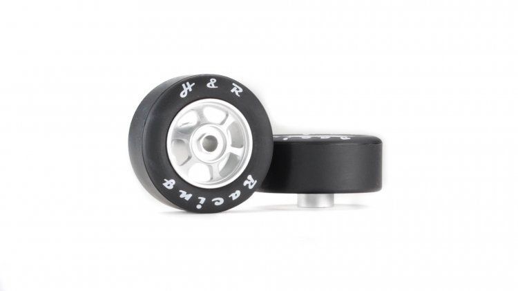 H&R HR1353 - Wheel/Tire Combo - 27 x 18mm - Rubber Tires - 6-Spoke Aluminum Wheels - Click Image to Close