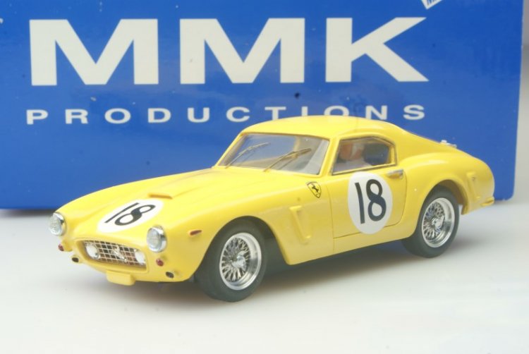 MMK 56Y Ferrari SWB Berlinetta, yellow #18, PAINTED BODY KIT