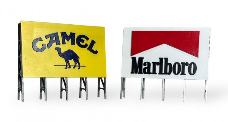 Magnetic Racing Bill-Cig-2 - Pack 2 - Cigarette Brands (x2) - Click Image to Close