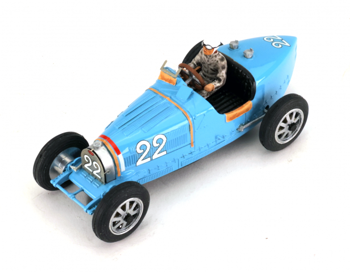 MMK71B Bugatti Type 51 Monaco GP 1931 winner, blue, no. 22, Louis Chiron, rtr