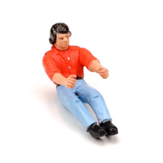 Pioneer FD203434 - Painted Driver Figure, Street Car, Red Shirt/Blue Jeans