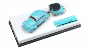 HobbyClassic HCP-202-1 - VW Beetle + Trailer Aqua Blue