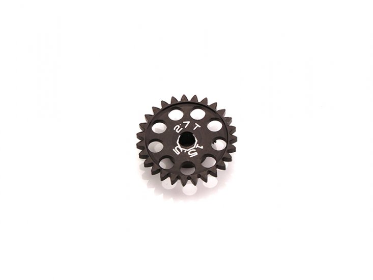 MR Slotcar MR6027 - Sidewinder Gear - 27T - 15.5mm diameter - Black Ergal