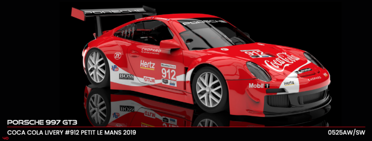 NSR 0525SW - PRE-ORDER NOW! - Porsche 997 GT3 - Coca Cola #912 - '19 Petit Le Mans